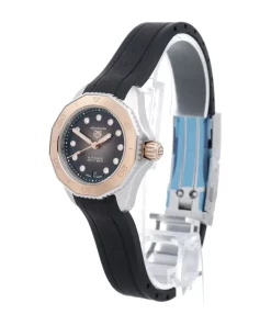 Alternative view of TAG Heuer Aquaracer WBP2451.FT6200 Automatic 30mm Female Replica Watch - Grey Dial, Steel Case