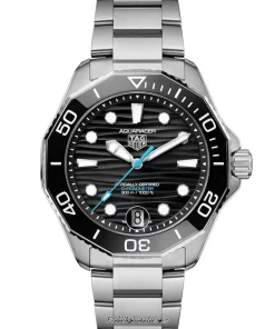 TAG Heuer Aquaracer WBP5110.BA0013 Automatic 42mm Unisex Replica Watch - Black Dial, Steel Case