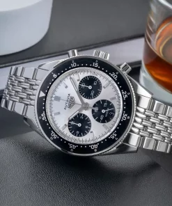 Alternative view of TAG Heuer Autavia CBE2111 Automatic 42mm Unisex Replica Watch - Silver Dial, Steel CaseMM