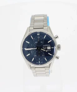 TAG Heuer Carrera Calibre 16 CBK2112.BA0715 Automatic 41mm Unisex Replica Watch - Blue Dial, Steel Case