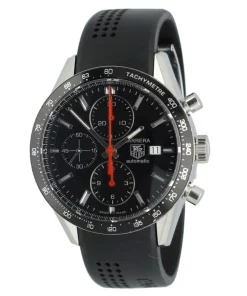 TAG Heuer Carrera Calibre 16 CV2014 Automatic 41mm Unisex Replica Watch - Black Dial, Steel CaseMM