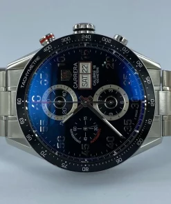 TAG Heuer Carrera Calibre 16 CV2A10 Automatic 43mm Unisex Replica Watch - Black Dial, Steel Case