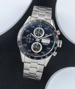 TAG Heuer Carrera Calibre 16 CV2A10.BA0796 Automatic 43mm Unisex Replica Watch - Black Dial, Steel Case