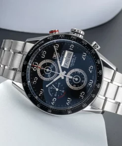 Alternative view of TAG Heuer Carrera Calibre 16 CV2A10.BA0796 Automatic 43mm Unisex Replica Watch - Black Dial, Steel Case