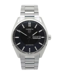 TAG Heuer Carrera Calibre 5 WBN2010.BA0640 Automatic 41mm Unisex Replica Watch - Black Dial, Steel Case