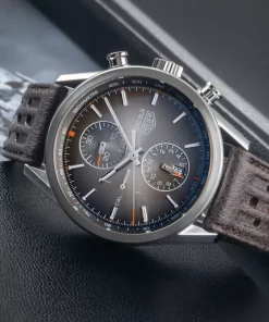 Alternative view of TAG Heuer Carrera Calibre HEUER 01 CAR201AA.BA0714 Automatic 43mm Unisex Replica Watch - White Dial, Steel Case