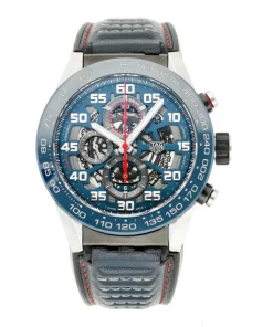 TAG Heuer Carrera Calibre HEUER 01 CAR2A1N Automatic 45mm Unisex Replica Watch - Blue Dial, Steel Case