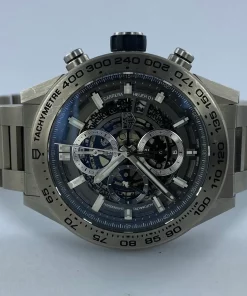 TAG Heuer Carrera Calibre HEUER 01 CAR2A8A.BF0707 Automatic 43mm Unisex Replica Watch - Transparent Dial, Titanium Case
