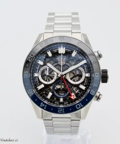 TAG Heuer Carrera CBG2A1Z.BA0658 Automatic 45mm Unisex Replica Watch - Black Dial, Steel Case