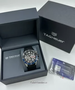 Alternative view of TAG Heuer Carrera CBG2A1Z.FT6157 Automatic 45mm Unisex Replica Watch - Black Dial, Steel Case
