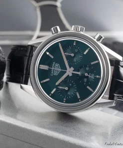 Alternative view of TAG Heuer Carrera CBK221F.FC6479 Automatic 39mm Unisex Replica Watch - Green Dial, Steel Case