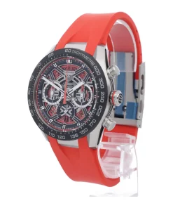 Alternative view of TAG Heuer Carrera CBU2082.FT6275 Automatic 44mm Unisex Replica Watch - White Dial, Titanium Case
