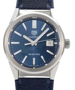 TAG Heuer Carrera Lady WBG1310.FT6115 Quartz 36mm Female Replica Watch - Blue Dial, Steel Case