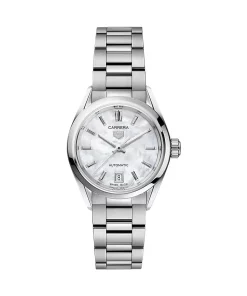 TAG Heuer Carrera Lady WBN2410.BA0621 Automatic 29mm Female Replica Watch - White Dial, Steel Case