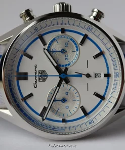 Alternative view of TAG Heuer Carrera Porsche Chronograph Special Edition CBN2016.EB0275 Automatic 42mm Unisex Replica Watch - White Dial, Steel Case