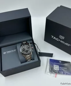 Alternative view of TAG Heuer Carrera Porsche Chronograph Special Edition CBN2A1F.BA0643 Automatic 44mm Unisex Replica Watch - Grey Dial, Steel Case