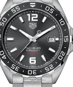 TAG Heuer Formula 1 Calibre 5 WAZ2011.BA0842 Automatic 43mm Unisex Replica Watch - Grey Dial, Steel Case