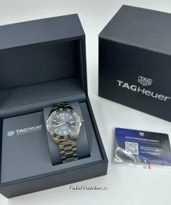 Alternative view of TAG Heuer Formula 1 Calibre 5 WAZ2011.BA0842 Automatic 43mm Unisex Replica Watch - Grey Dial, Steel Case