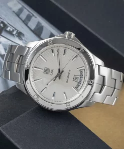 Alternative view of TAG Heuer Link Calibre 5 WAT2011.BA0951 Automatic 42mm Unisex Replica Watch - Grey Dial, Steel Case