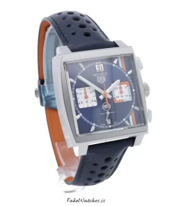 Alternative view of TAG Heuer Monaco CBL2115.FC6494 Automatic 39mm Unisex Replica Watch - Blue Dial, Steel Case