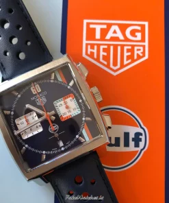 Alternative view of TAG Heuer Monaco CBl2115.FC6494 Automatic 39mm Unisex Replica Watch - Blue Dial, Steel Case