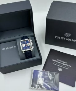 Alternative view of TAG Heuer Monaco CBL2115.FC6494 Automatic 39mm Unisex Replica Watch - Blue Dial, Steel Case