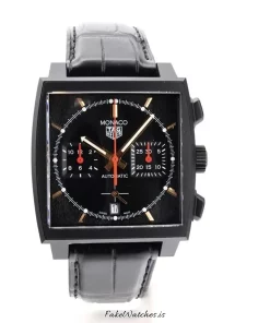 TAG Heuer Monaco CBL2180 Automatic 39mm Unisex Replica Watch - Black Dial, Titanium Case
