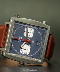 TAG Heuer Monaco n/a Automatic 41mm Unisex Replica Watch - Blue Dial, Steel Case