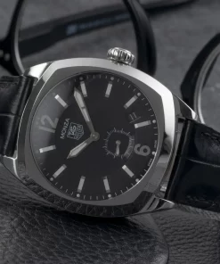 Alternative view of TAG Heuer Monza WR2110 Automatic 38mm Unisex Replica Watch - Black Dial, Steel Case