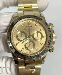 Rolex Daytona 116508 Champagne Dial 18K Yellow Gold 40mm Automatic Chronograph Watch