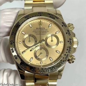 Rolex Daytona 116508 Champagne Dial 18K Yellow Gold 40mm Automatic Chronograph Watch