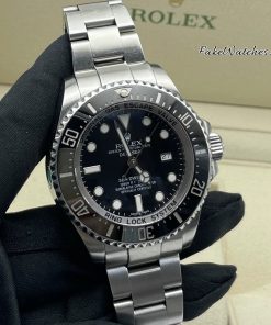 Rolex Sea-Dweller Deepsea m116660-98210 Men's Automatic Black Dial Watch – 44mm Silver-tone Oyster Bracelet