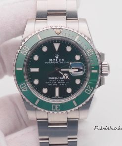 Rolex Submariner 116610LV Men's Green Dial Automatic Watch – 40mm Stainless Steel Bracelet