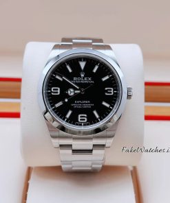 Rolex Explorer 214270 Replica 39mm Black Dial Oystersteel Automatic Watch