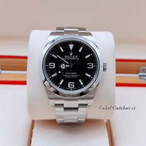 Rolex Explorer 214270 Replica 39mm Black Dial Oystersteel Automatic Watch