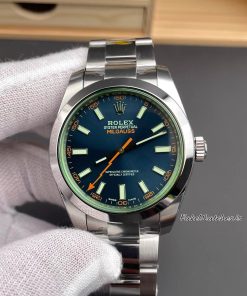 Swiss Replica Rolex Milgauss 116400GV Z-Blue Green Crystal 40mm Automatic Watch