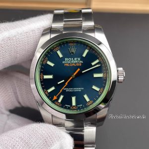 Swiss Replica Rolex Milgauss 116400GV Z-Blue Green Crystal 40mm Automatic Watch