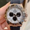 Rolex Daytona 116515LN 0055 Meteorite Dial Replica Watch Everose Gold Ceramic Bezel Oysterflex 40mm