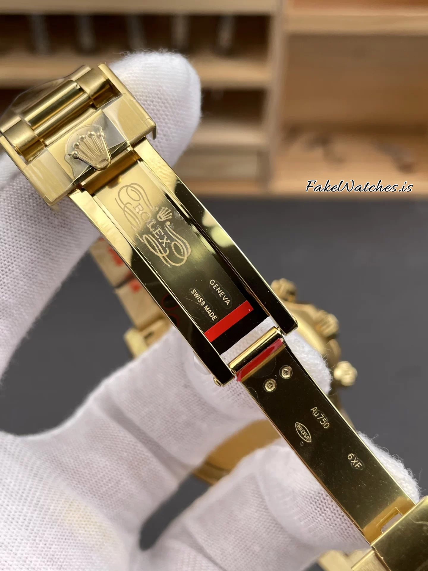 Rolex Daytona 126508 Replica Watch 40mm Yellow Gold Golden Dial Black Counters 4131 Weighted - Image 5