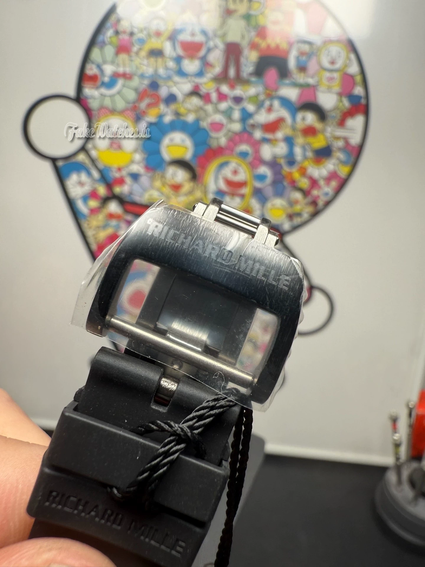 Richard Mille RM035 Americas Swiss Replica Watch Black TZP-N Ceramic Skeleton Dial with RMUL1 Manual Movement - Image 6