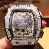 Richard Mille RM11-03 McLaren Full Diamond Automatic Flyback Chronograph Replica Watch