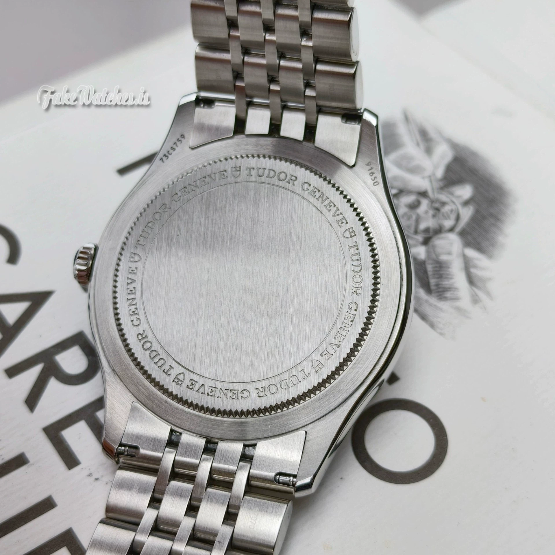 Tudor 1926 41mm Automatic Stainless Steel Watch M91650-0011 White Embossed Dial Gold Markers - Image 6