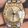 Tudor Monarch 38083 Two Tone Automatic Watch Chinese Zodiac Bezel GMT Red Hand 36mm