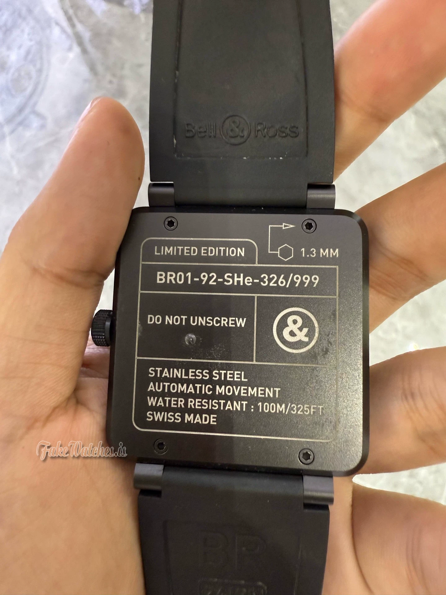 Bell and Ross Instruments BR 01-92 Heading Indicator Limited Edition 46mm Black PVD Automatic Mens Replica Watch - Image 3