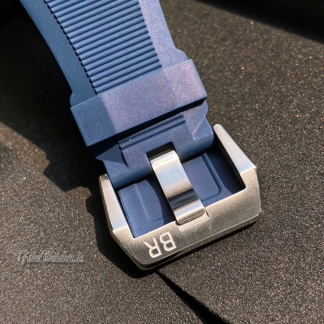 Bell Ross BR 03 92 Diver Automatic Blue Dial Stainless Steel Square Case 42mm Rubber Strap Mens Watch - Image 6