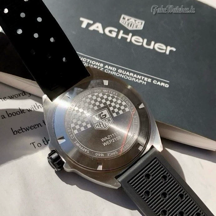 TAG Heuer Formula 1 Black Dial Rubber Strap Mens Watch WAZ1110 FT8023 41mm Swiss Quartz - Image 5