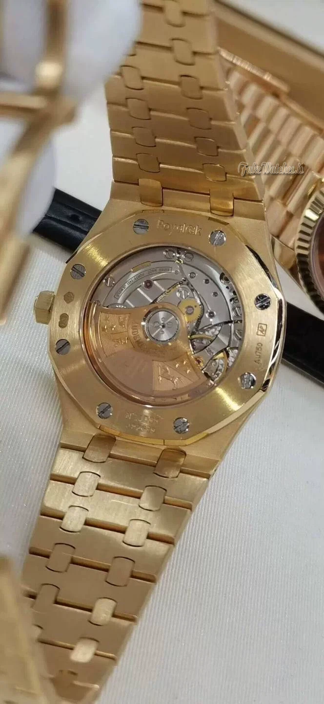 Audemars Piguet Royal Oak 37mm 15451OR Rose Gold Diamond Bezel Silver Dial Automatic Watch 15451OR.OO.1256OR.01 - Image 9