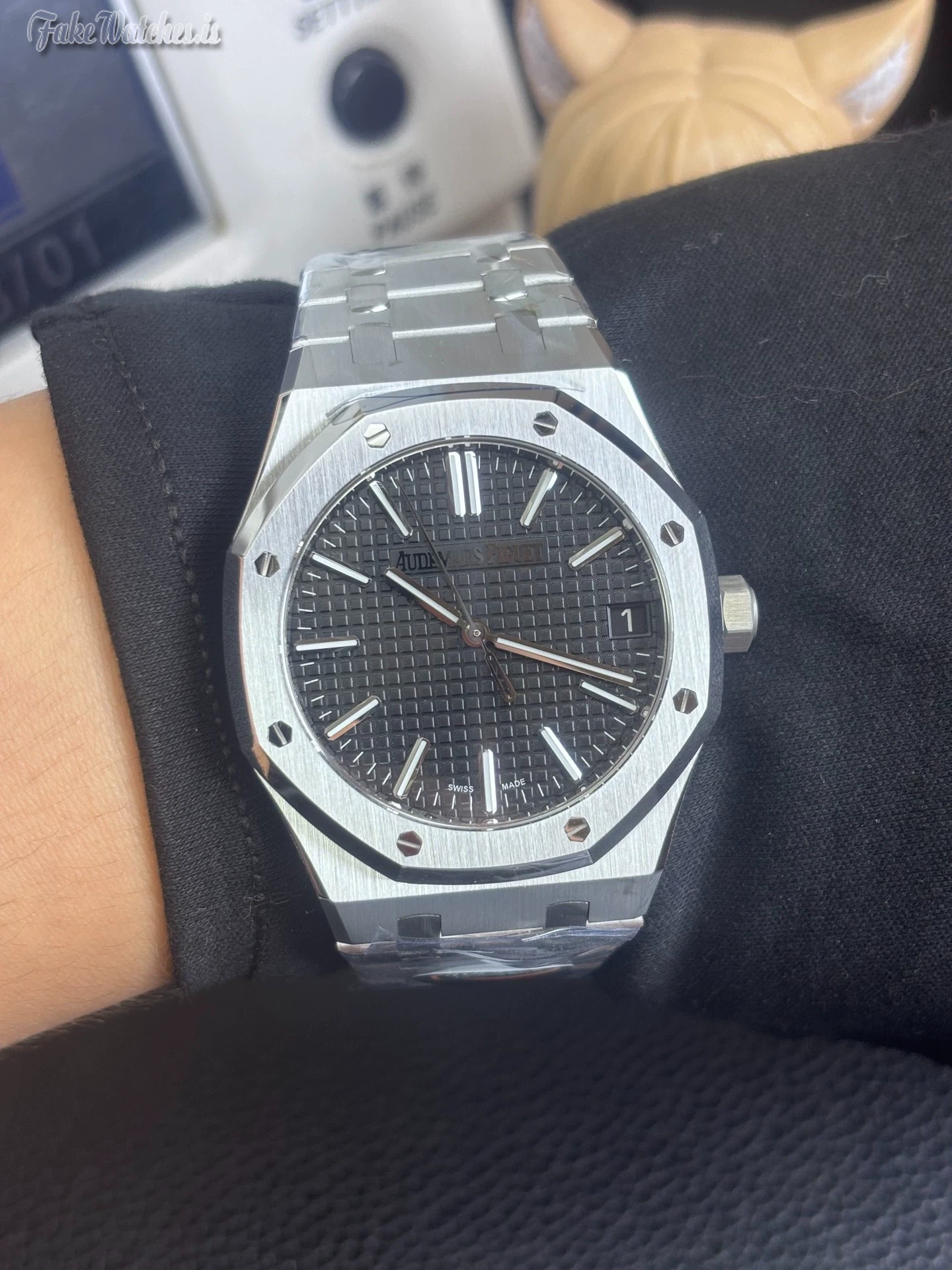 Audemars Piguet Royal Oak 41mm Black Dial Stainless Steel Men Watch 15510ST Automatic Calibre 4302