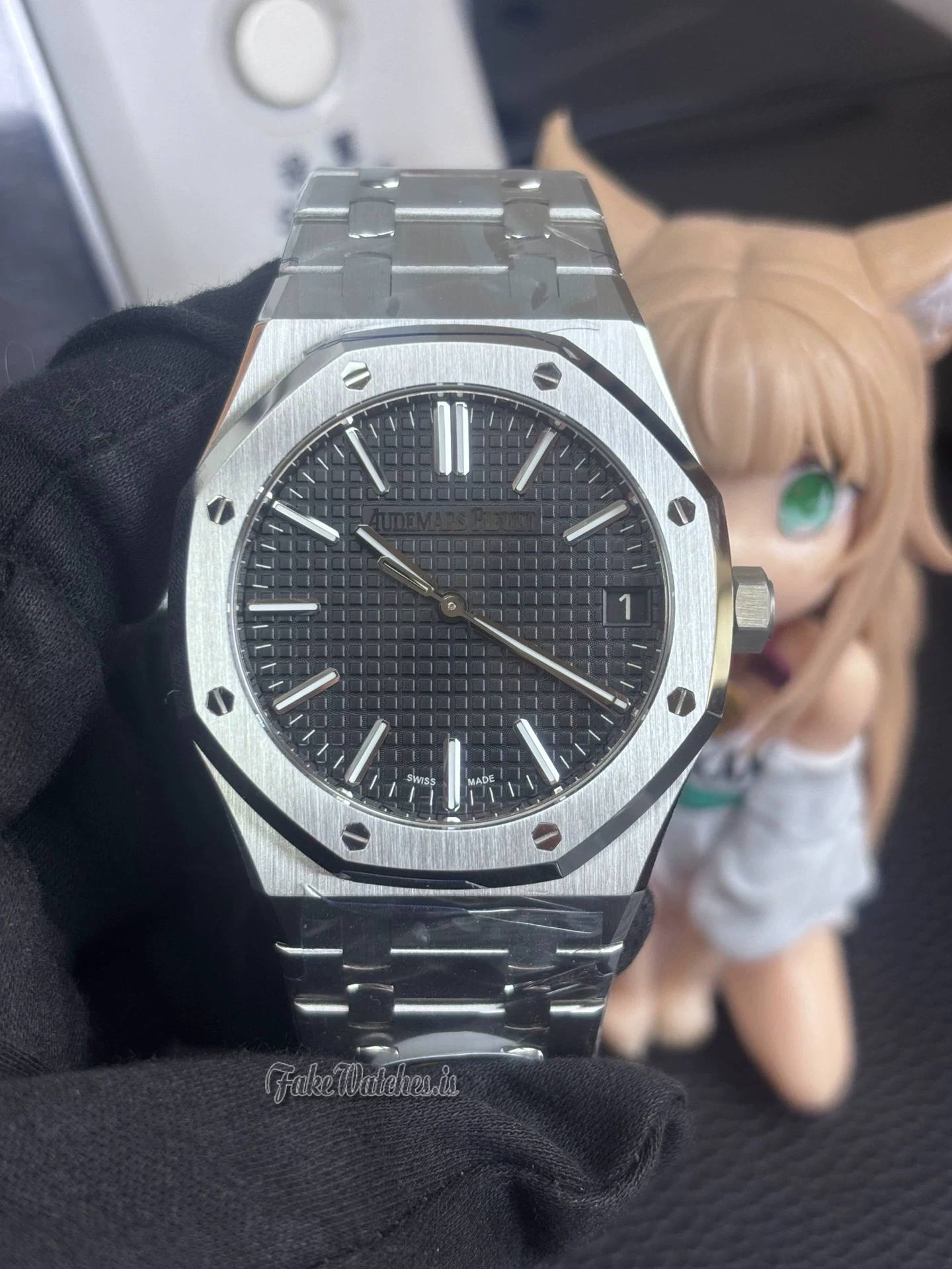 Audemars Piguet Royal Oak 41mm Black Dial Stainless Steel Men Watch 15510ST Automatic Calibre 4302 - Image 3