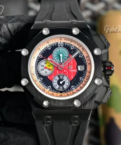 Audemars Piguet Royal Oak Offshore Grand Prix Chronograph 26290IO Black Ceramic Case Red Dial Automatic Mens Watch